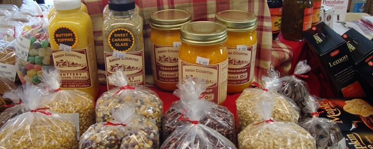 popcorn display at Stoplight Market